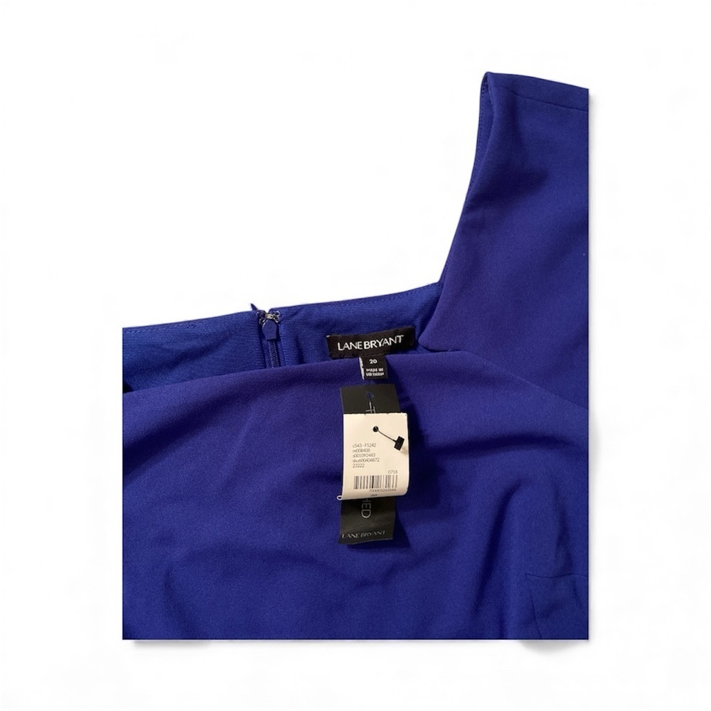 Lane Bryant Royal Blue Peplum Mini Dress | Sz 20 - Picture 5 of 7